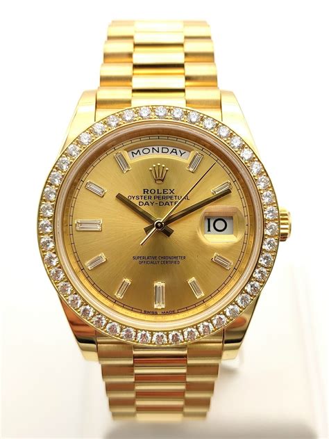 rolex day date yellow gold|rolex day date watch price.